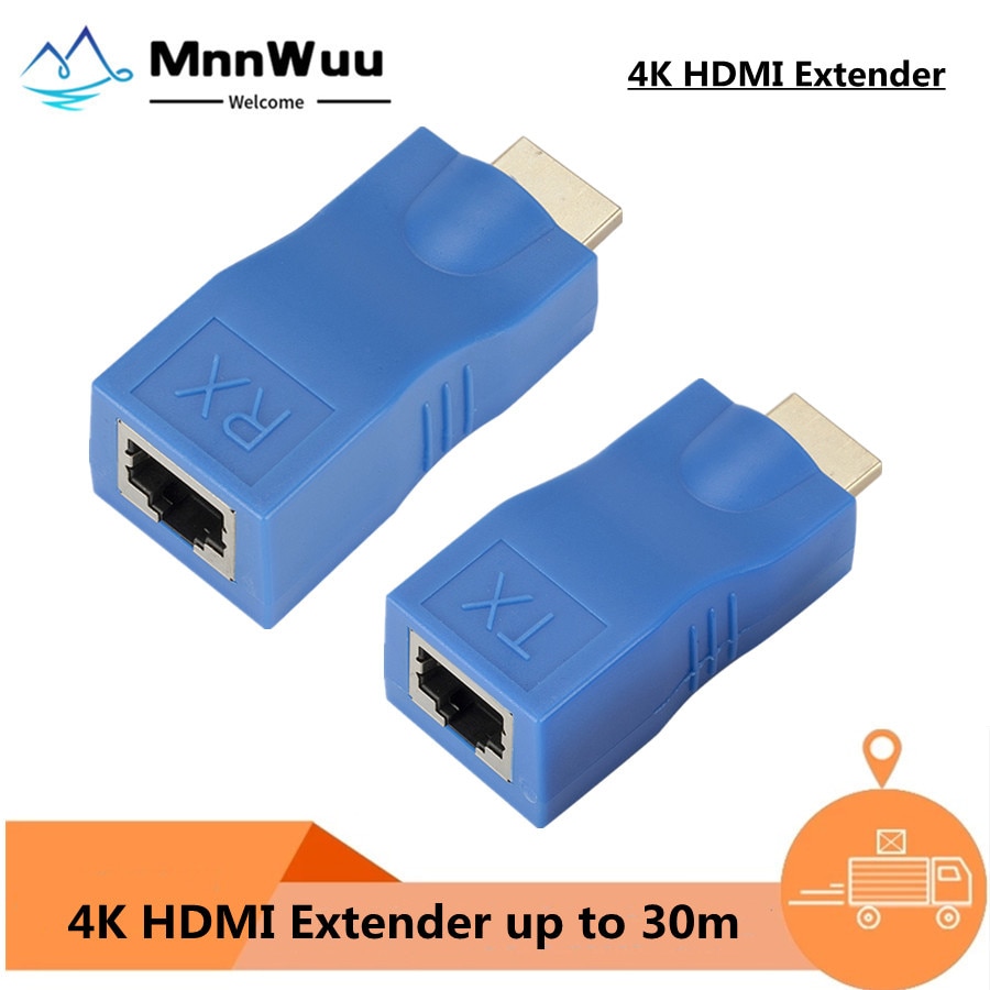 HDMI ȣȯ Extender 4k RJ45 Ʈ LAN Ʈũ HDMI ȣȯ Ȯ CAT5e / 6 hotUTP LAN ̴ ̺  ִ 30m